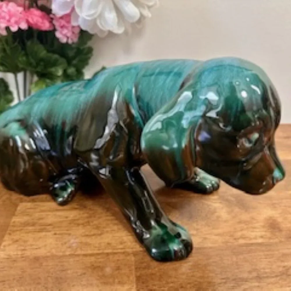 Adorable Blue Mountain Pottery Puppy Figurine‎ BMP Vintage Dog Canada - Picture 1 of 5